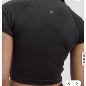 ISO Lululemon Swiftly Tech Cropped Short-Sleeve Shirt (race length) Black